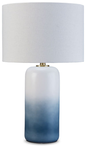Lemrich - Ceramic Table Lamp - White - R&R Furniture Gallery (Fountain Valley, CA)