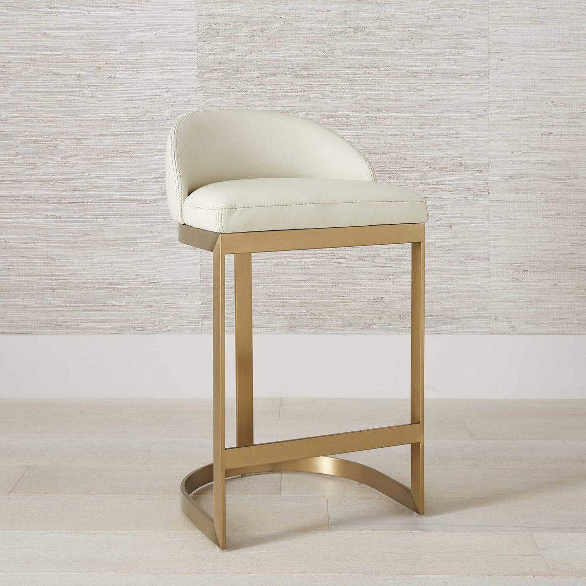 Got Your Back - Counter Stool - Gold / White