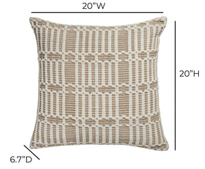 Maresh - 20" Square Woven Pillow