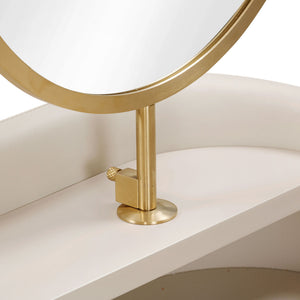 Penelope - Vegan Leather Wrapped Vanity Desk - R&R Furniture Gallery (Fountain Valley, CA)