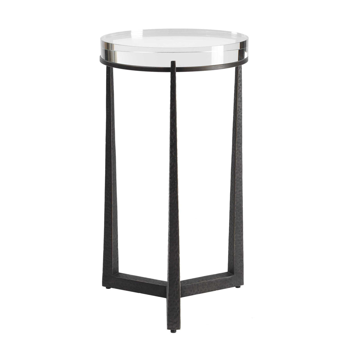 Midas - Round Accent Table - Dark Bronze