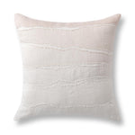Villa Classics Bikram 22-inch ivory and natural accent pillow with textured fabric, designed for decorative living room or bedroom decor.