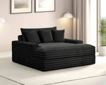 Veyrier - 2 Arm Chaise, Black
