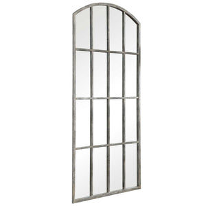 Uttermost Amiel arched ivory wall mirror with elegant frame, ideal for stylish bathroom or living room decor.
