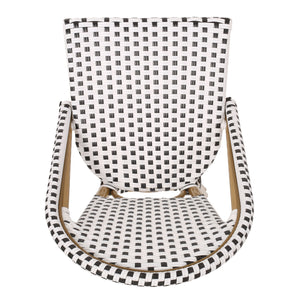 Outdoor Pe Rattan French Barstool Set