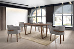 Jordan Modern Grey & Walnut Dining Chair (Set of 2)