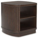 Korestone - Square End Table - Dark Brown - R&R Furniture Gallery (Fountain Valley, CA)