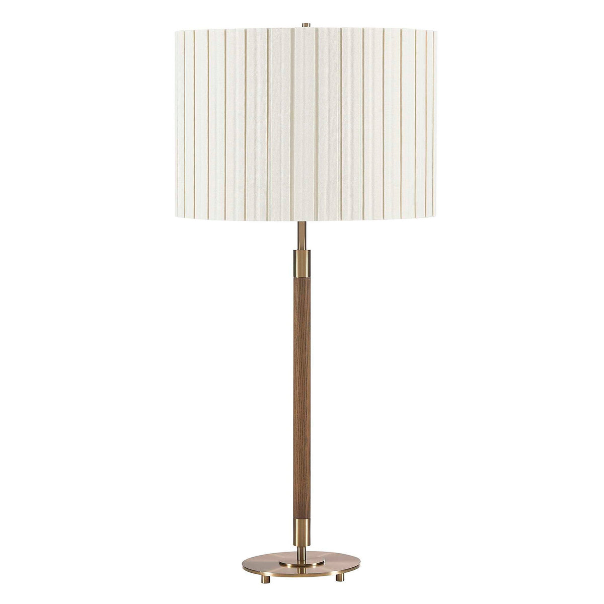 Iliana - Wood Table Lamp - Brass,Gold,Woodtone