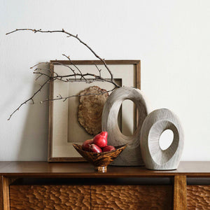 Dual Portals - Vases (Set of 2) - Gray