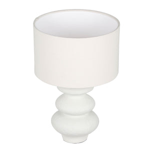 Riviera - Textured Table Lamp - Cream - R&R Furniture Gallery (Fountain Valley, CA)
