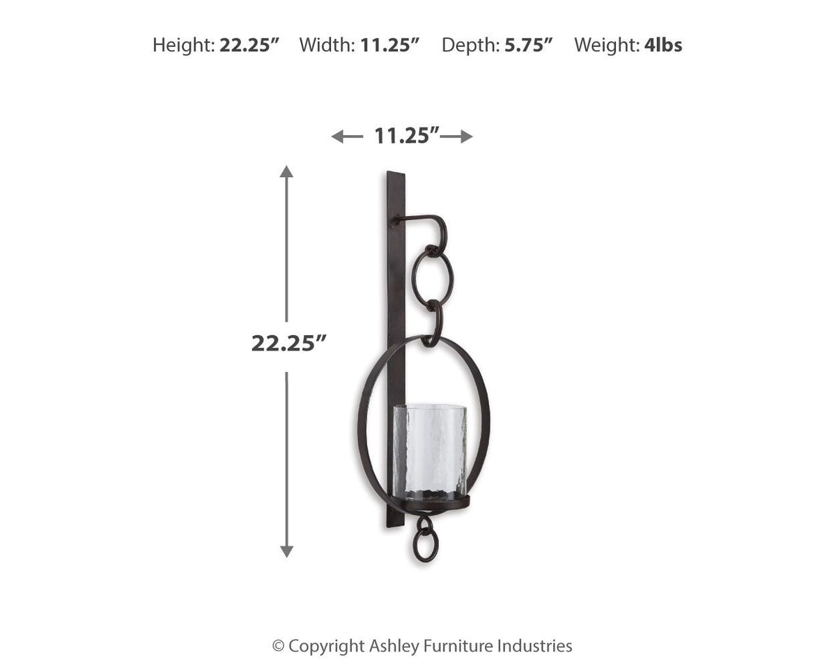 Ogaleesha - Wall Sconce - Brown - R&R Furniture Gallery (Fountain Valley, CA)