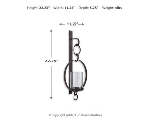 Ogaleesha - Wall Sconce - Brown - R&R Furniture Gallery (Fountain Valley, CA)