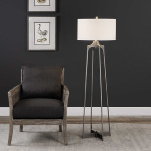 Adrian - Modern Floor Lamp - Silver