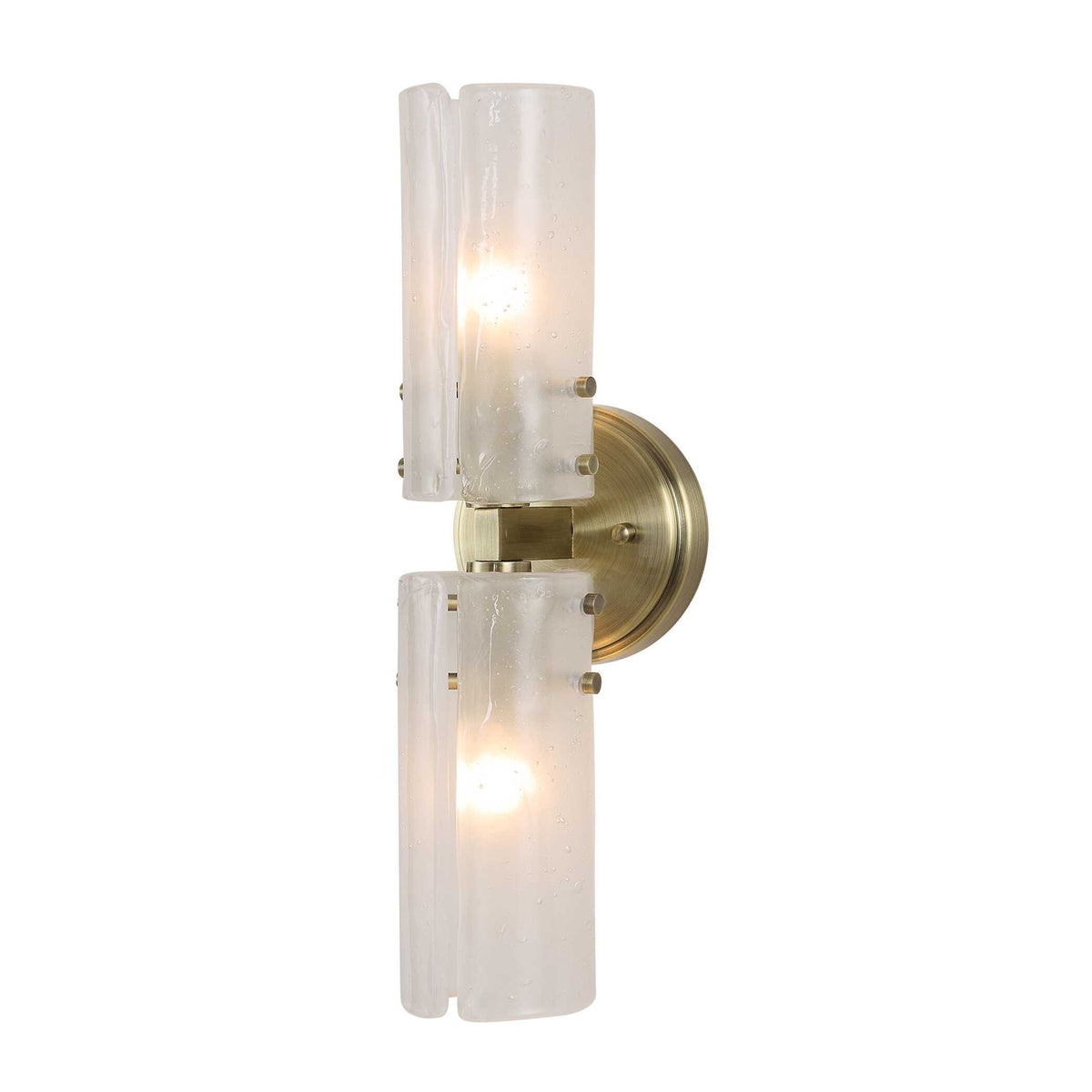 Mistie - 2 Light Glass Sconce - Bronze