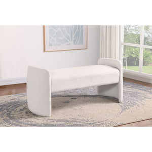 Joshua - Upholstered Accent Bench - Ivory