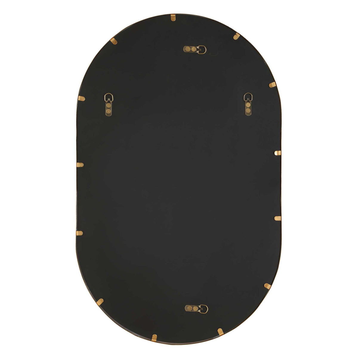 Iron Frame Mirror - Brushed Gold