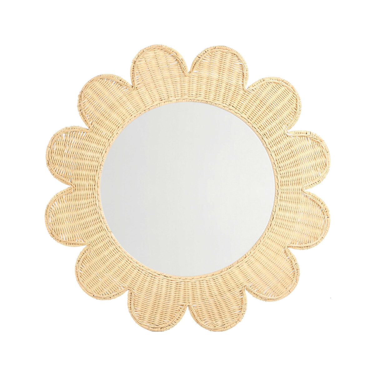 Coralie - Rattan Round Mirror - R&R Furniture Gallery (Fountain Valley, CA)