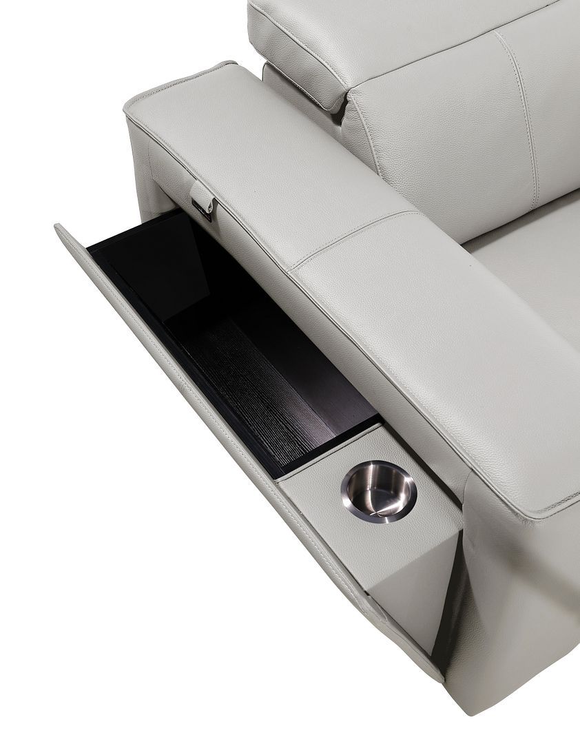 1224 - 6-Piece L-Shaped Sectional Sofa In With 3 Power Recliners & Power Headrests
