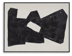 Garviery - Wall Art - Black / Cream - R&R Furniture Gallery (Fountain Valley, CA)