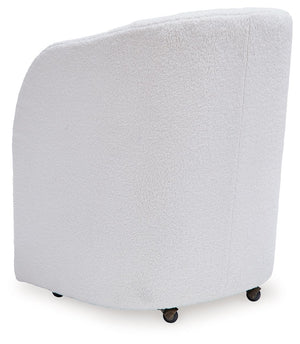 Rowanbeck - Dining Upholstered Arm Chair (Set of 2) - Ivory - R&R Furniture Gallery (Fountain Valley, CA)