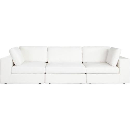 Muse 3PC Modular Sofa in Mist White Performance Fabric