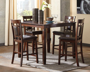 Bennox - DRM Counter Table Set (Set of 5) - Brown - R&R Furniture Gallery (Fountain Valley, CA)