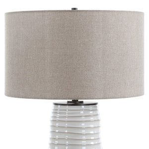 Barat - Ceramic Table Lamp - White
