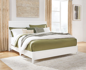 Binterglen - King Panel Bed - White