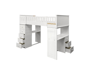 Willoughby - Twin Loft Bed - White