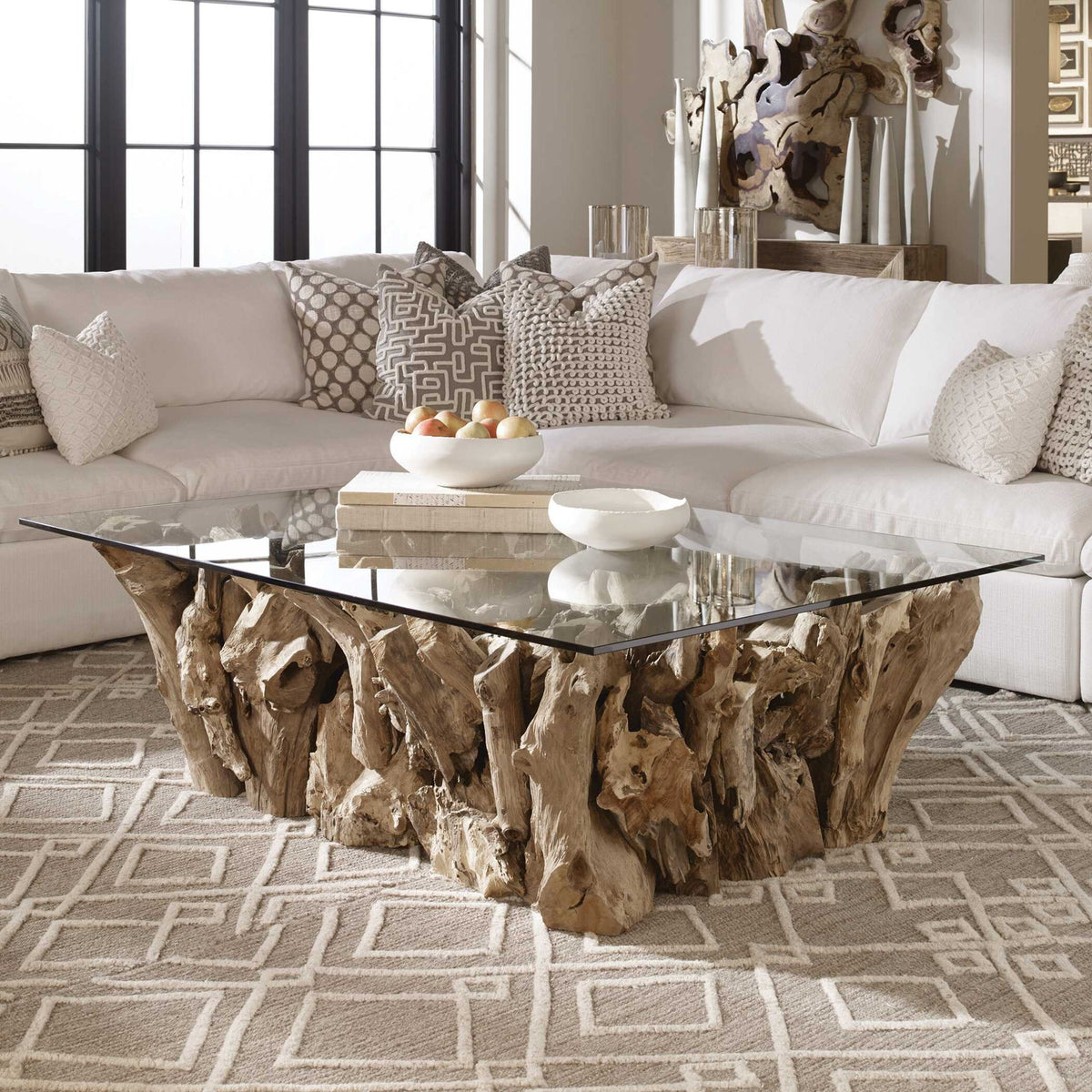 Teak - Root Coffee Table - Woodtone