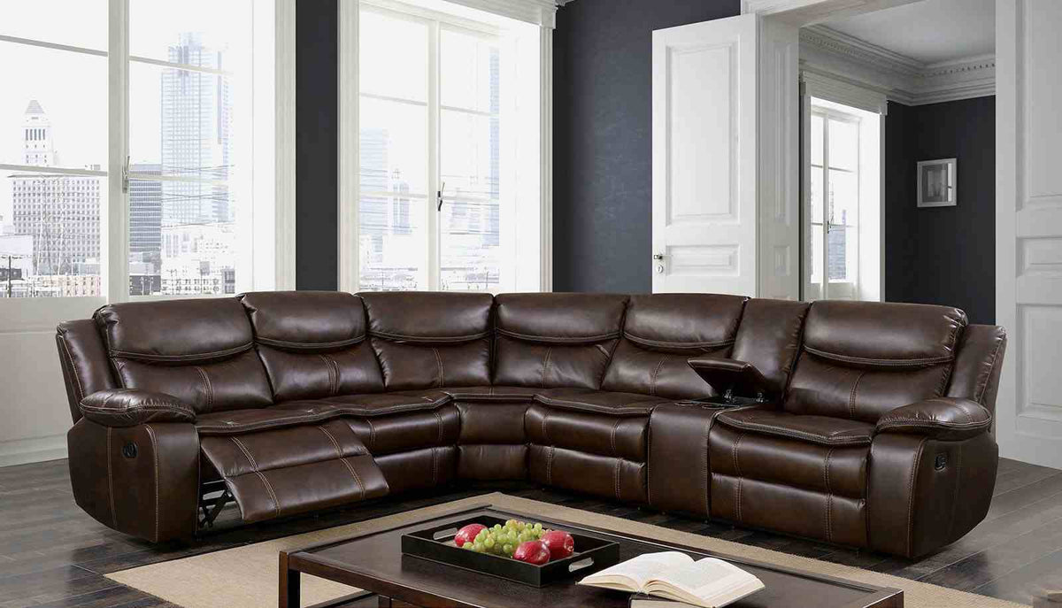 Pollux - Sectional, Brown