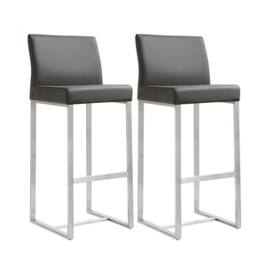 Denmark - Stainless Steel Barstool (Set of 2) - R&R Furniture Gallery (Fountain Valley, CA)