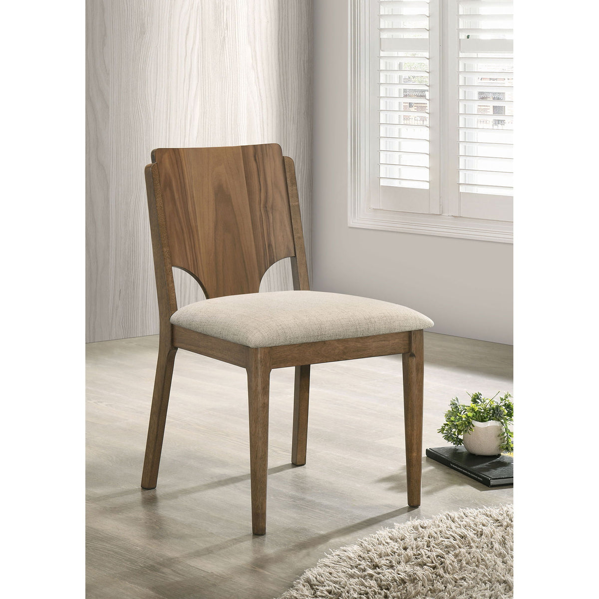 Graham - Upholstered Dining Side Chair (Set of 2) - Walnut