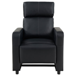 Warren - 5 Seater Home Theater With 4 Wedge Consoles Recliners And Storage Consoles - Black