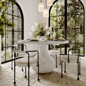 Smooch - 47" Indoor / Outdoor Round Dining Table - R&R Furniture Gallery (Fountain Valley, CA)