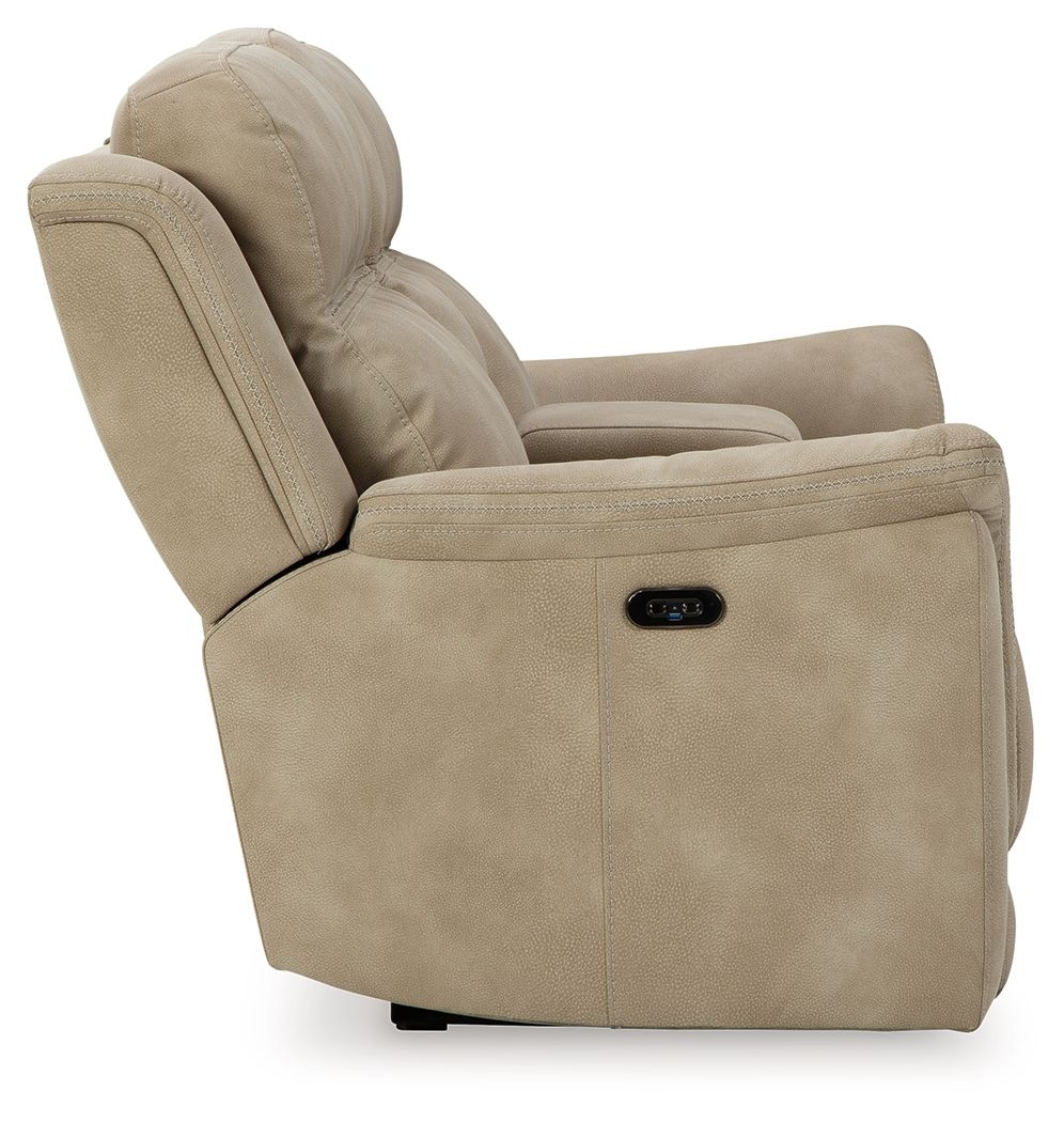 Next-Gen Durapella - Reclining Power Loveseat With Console - R&R Furniture Gallery (Fountain Valley, CA)