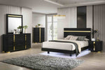 Lillestrom - Twin Bed, Black/Gold