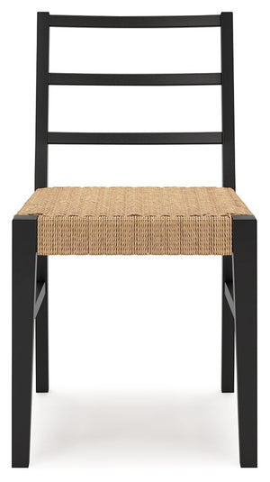 Isanti - Dining Room Side Chair (Set of 2) - Light Brown / Black - R&R Furniture Gallery (Fountain Valley, CA)