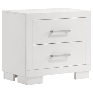 Copper - 2 Drawer Rectangular Nightstand