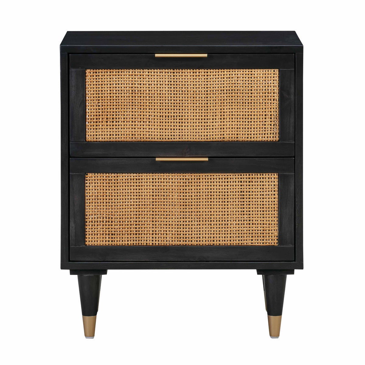 TOV Furniture Sierra accent nightstand with a modern design, featuring a sleek surface and stylish storage drawer.