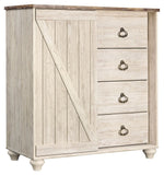 Willowton - Dressing Chest - Whitewash - R&R Furniture Gallery (Fountain Valley, CA)