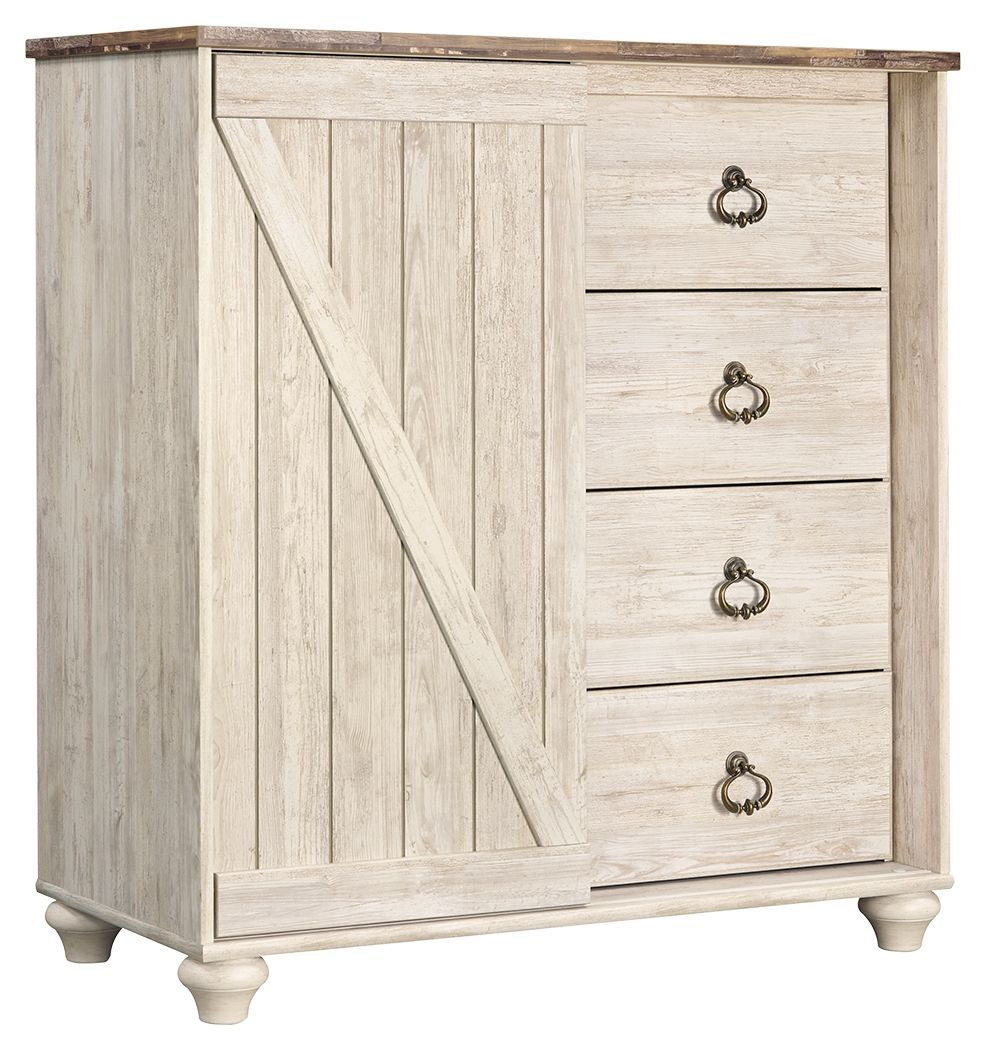 Willowton - Dressing Chest - Whitewash - R&R Furniture Gallery (Fountain Valley, CA)