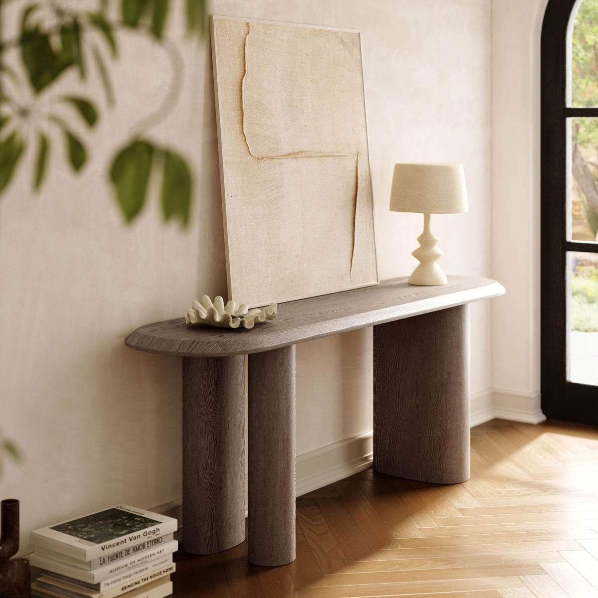Rhema - Console Table - Washed Ash - R&R Furniture Gallery (Fountain Valley, CA)