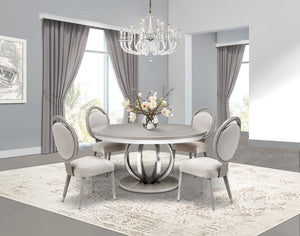 Eclipse - Round Dining Table - Moonlight Gray