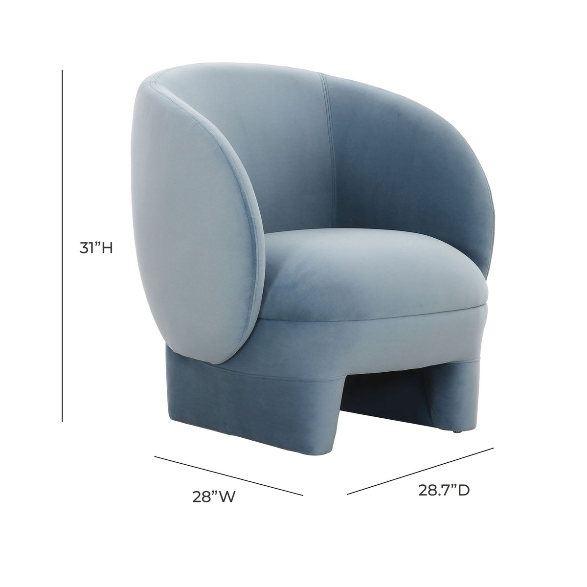 Kiki - Velvet Accent Chair - R&R Furniture Gallery (Fountain Valley, CA)