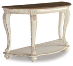 Realyn - Sofa Table - White / Brown - R&R Furniture Gallery (Fountain Valley, CA)