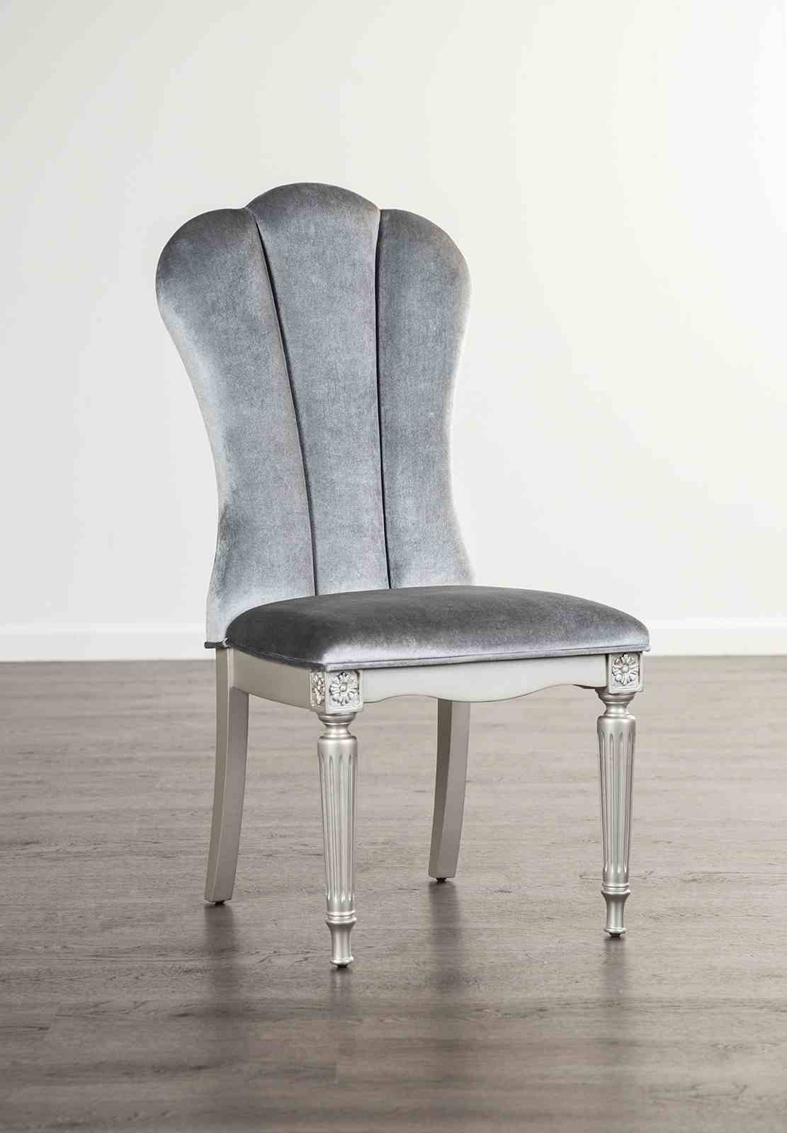 Melodi Parc - Side Chair (2/CTN), Silver