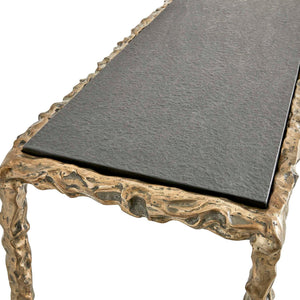Lava - Console Table - Black / Brass
