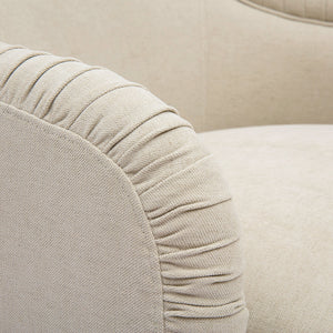 Pamela - Chenille Tassel Lounge Chair - Tan