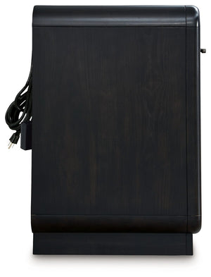 Rowanbeck - One Drawer Night Stand - Black - R&R Furniture Gallery (Fountain Valley, CA)